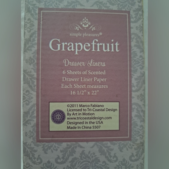 Simple Pleasures Grapefruit Drawer Liners - Picture 7 of 7